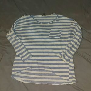 High low 3/4 sleeve shirt